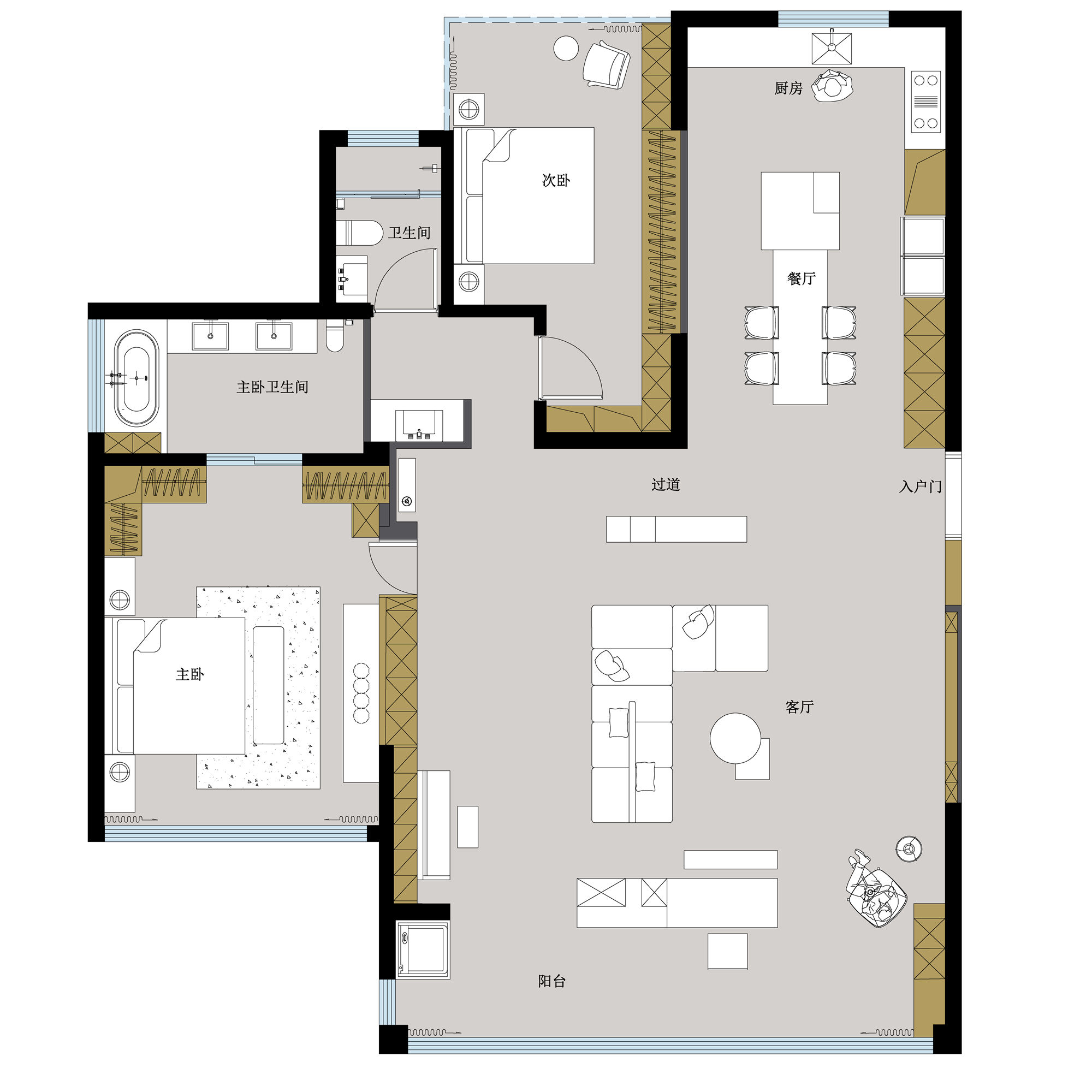 DELFONE案例分享 | MINI系列，打造轻奢格调的岩板家居(图1)