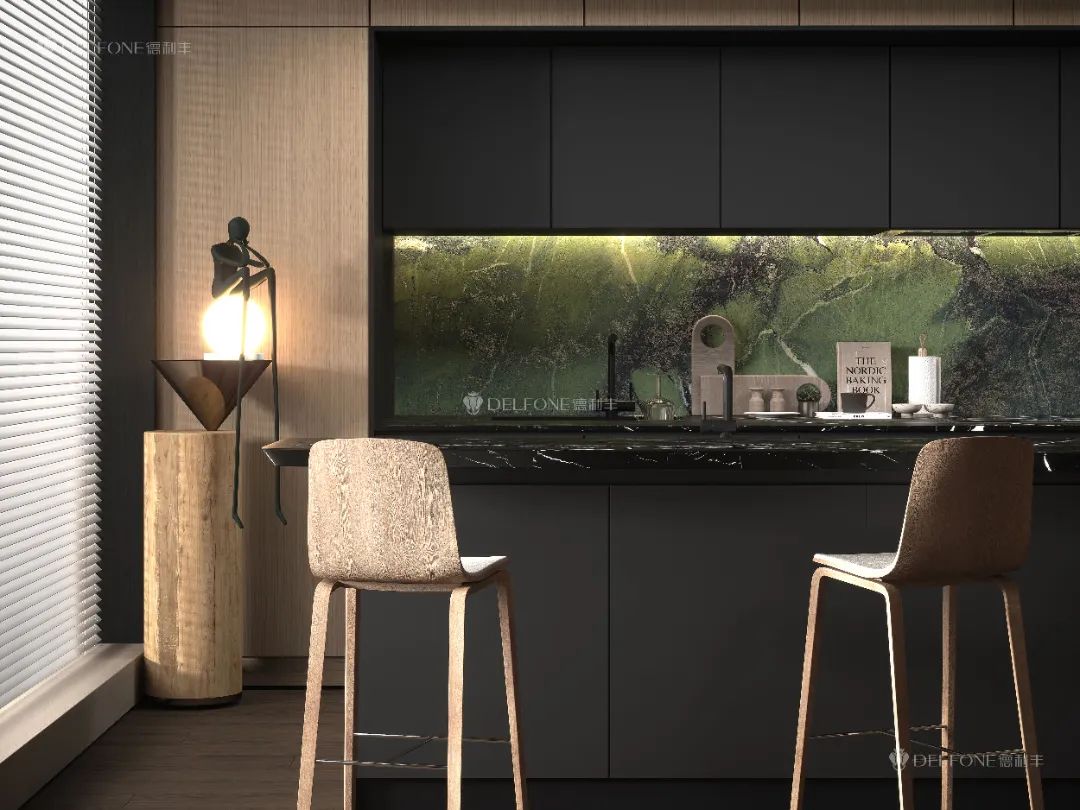 DELFONE新品 | 数码玲珑石·牛油果绿，油画般质感赋予空间艺术生命力(图16)